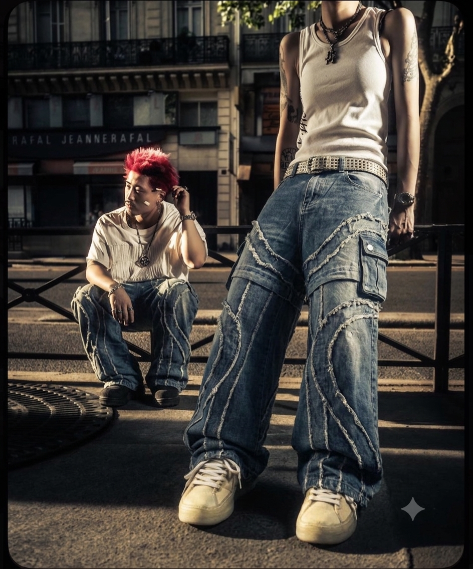 Engineered for those who don’t do basic. GLOCKSTAR Baggy Denim
