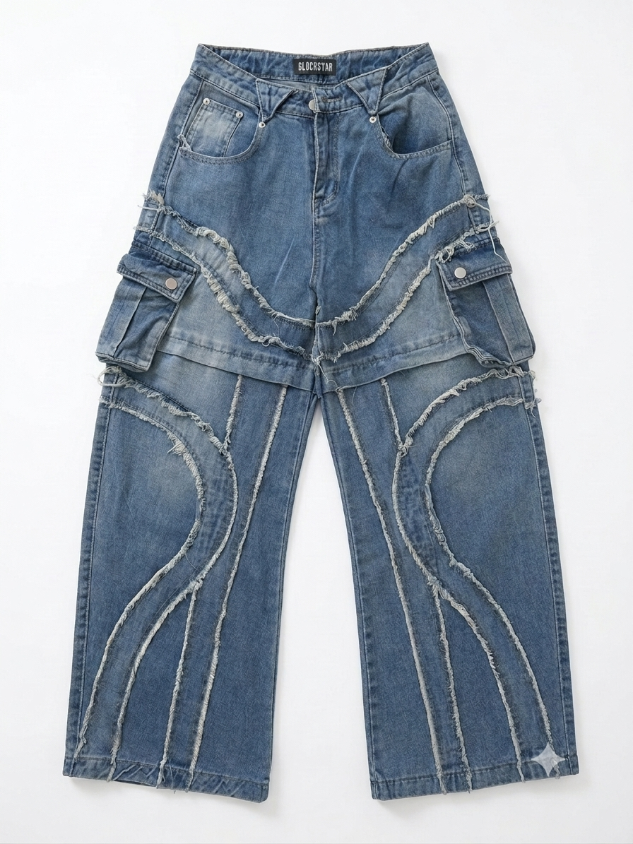 Engineered for those who don’t do basic. GLOCKSTAR Baggy Denim