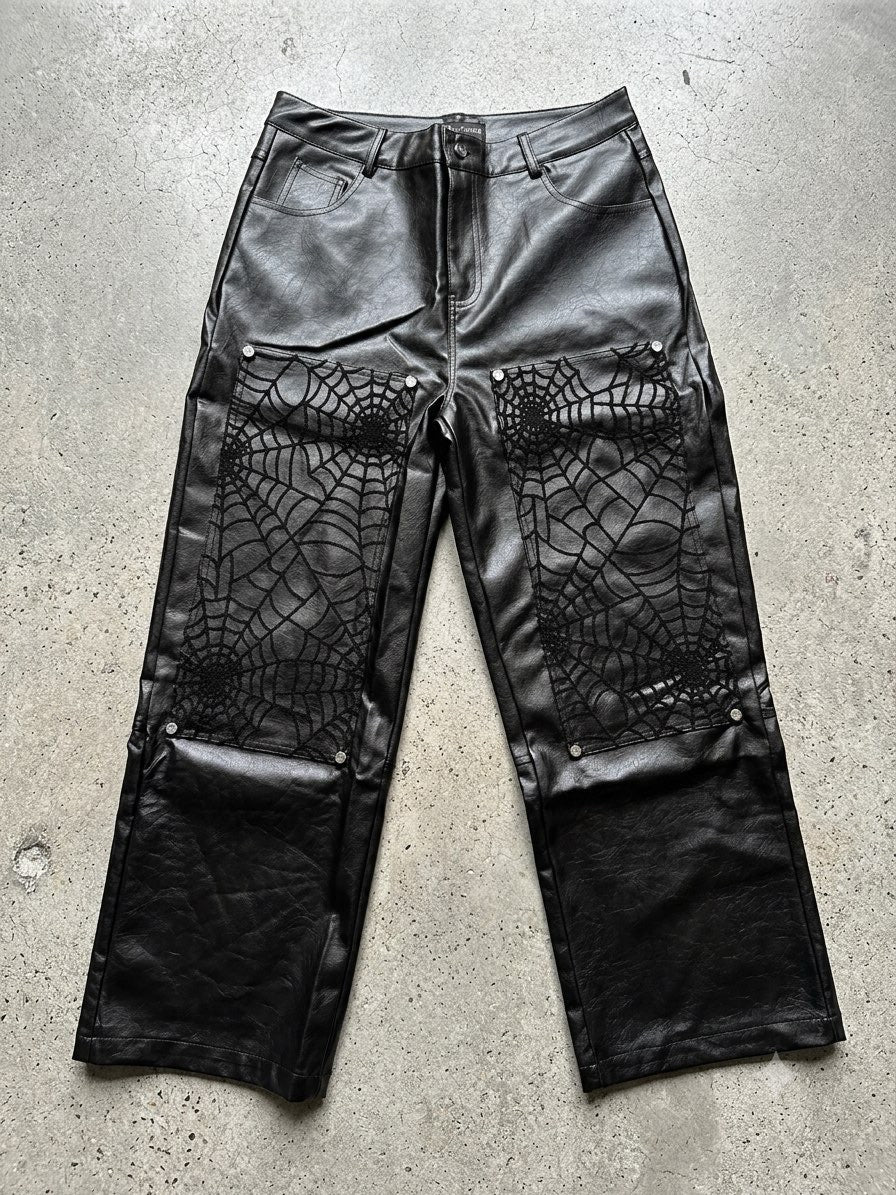 GSTAR LEATHER PANTS
